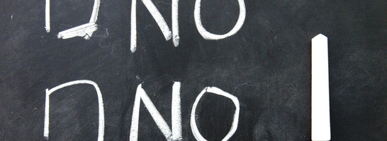 no choice of choice written with chalk on blackboard